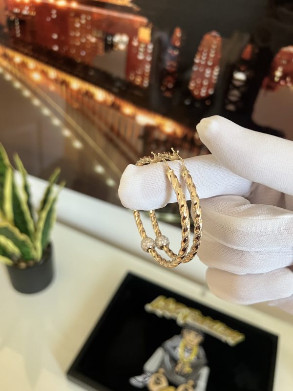 Women’s 9ct Gold Hoops - Image 2