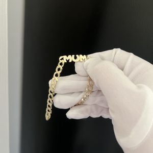 PLAIN 9CT GOLD MUM BELCHER
