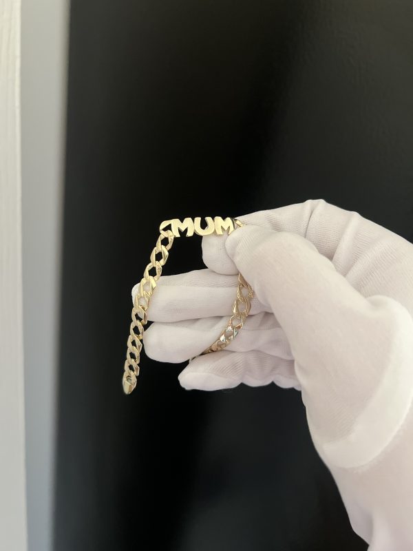 PLAIN 9CT GOLD MUM BELCHER