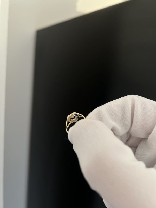 Kids Open Cz Heart Ring - Image 5