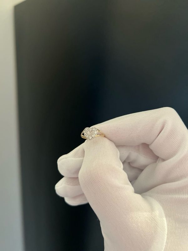 Kids Open Cz Heart Ring - Image 7