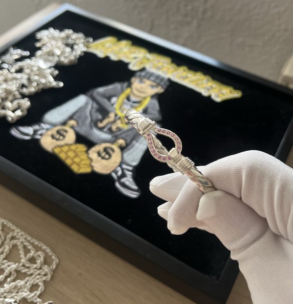 925 Pink Cz Bangle 🩷