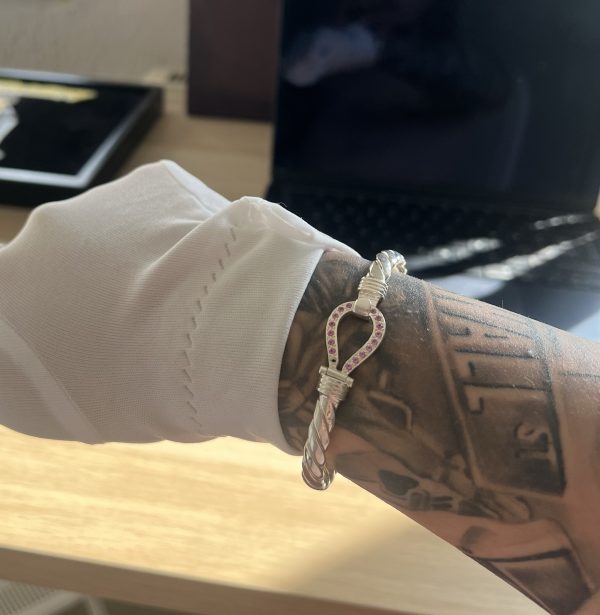 925 Pink Cz Bangle 🩷 - Image 2