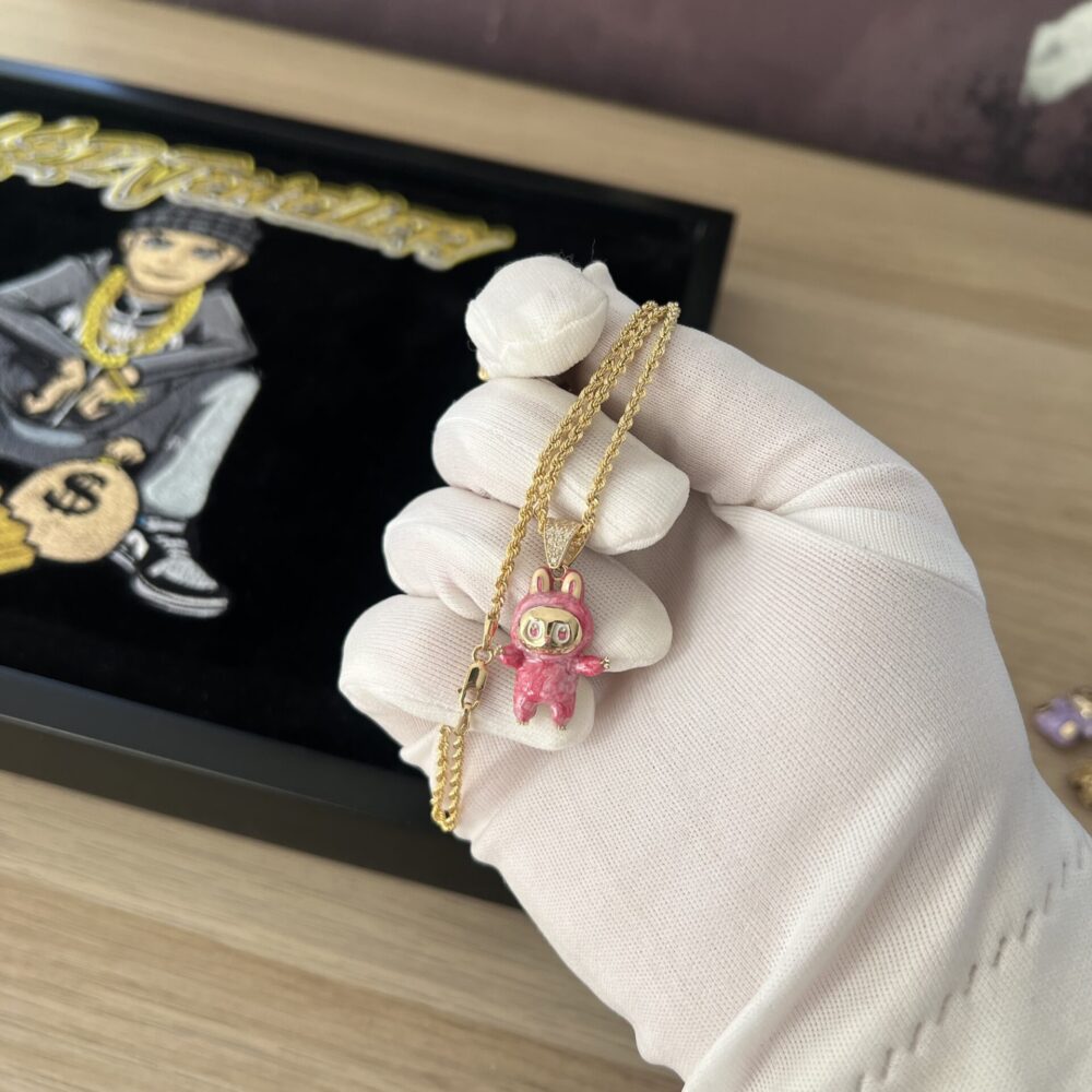 MEDIUM PINK LABUBU & ROPE SET