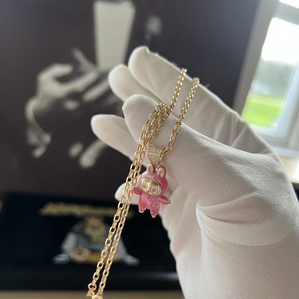 MEDIUM PINK LABUBU & BELCHER SET