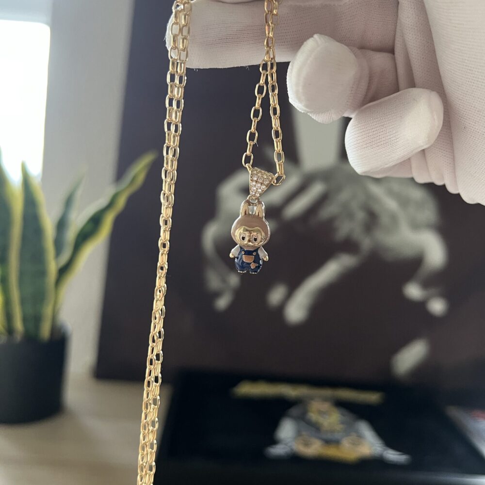 Small brown Labubu & belcher set