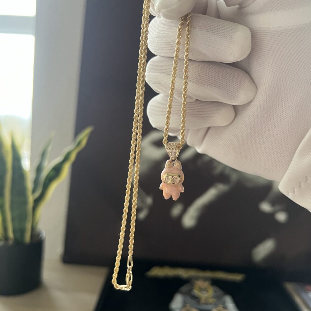 Small Pink Labubu & Rope set