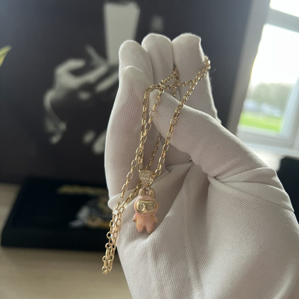 Small Pink Labubu & Belcher set